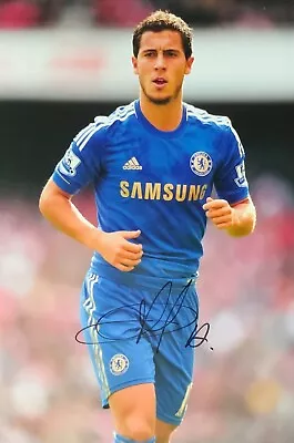 Eden Hazard Signed 12x8 Chelsea Photo A  UACC Dealer AFTAL APPROVED RACC COA • £59.99