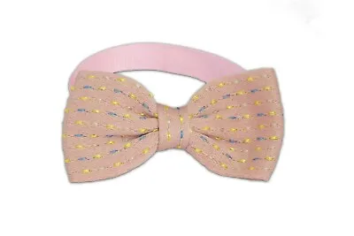 Pet Bow Tie Dog Cat Rabbit Puppy Adjustable Necktie Collar Nylon New Tartan Cute • £3.49