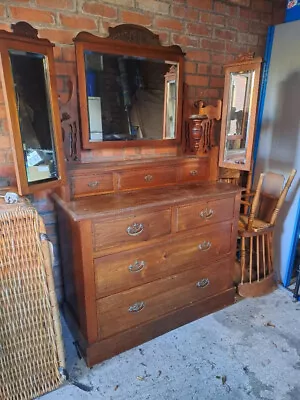 Edwardian Dressing Table With Mirrors • £65