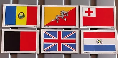 Vintage Dandy Gum Flags 6 Original Cards Mixed Condition • £1.35