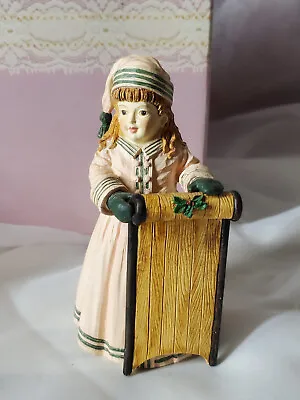 Vintage  Maud Humphrey Bogart -winter Ride' Porcelain Figurine W/box #910066 • $10.92