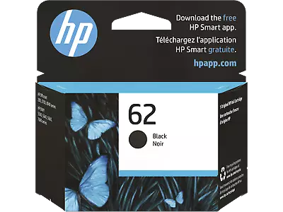 HP 62 Black Original Ink Cartridge ~200 Pages C2P04AN#140 • $20.99