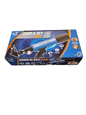 Edu-Science Land And Sky Telescope 90X Power With Table-Top Tripod - Blue • £22.50