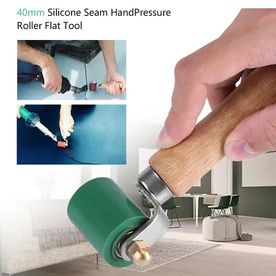 Silicon Seam Hand Pressure 40mm Roller Flat Single Ply Roofing EPDM PVC Green V* • £12.88