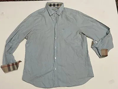 BURBERRY BRIT Light Blue Long Sleeve Dress Shirt Size XL - Read Description • $25