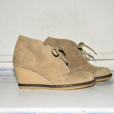 J.CREW Macalister Wedge Boots 28671 Suede Women 8 • $39.90