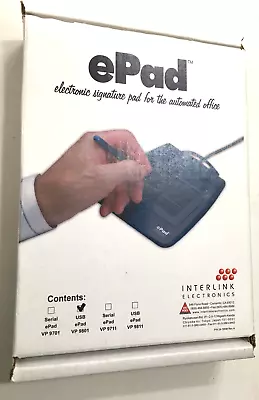 Interlink EPadLink EPad VP9801 Signature Capture Pad • $50