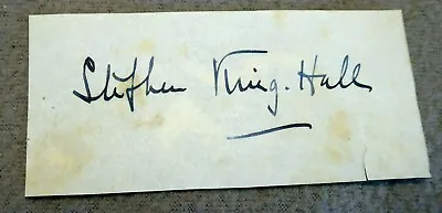 £7.99 • Buy Stephen King-Hall, 1893-1966, Naval Officer,  MP Ormskirk, Autograph Clip