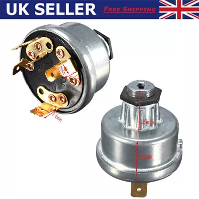 Tractor Digger Ignition Switch 4 Pins + 2 Keys For Lucas Massey Ferguson Durite • £10.11