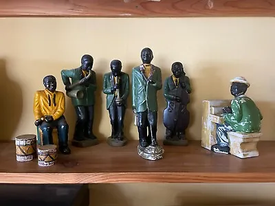 1920s Jazz Band Vintage Figurines | Rare Music Statues | 6+ Man Piece Set | Sax • £125