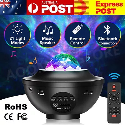 $22.59 • Buy LED Galaxy Starry Night Light Projector Ocean Star Sky Party Baby Kids Room Lamp