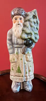 VAILLANCOURT Folk Art 2007 FATHER CHRISTMAS With Snow Scene # 296 • $150