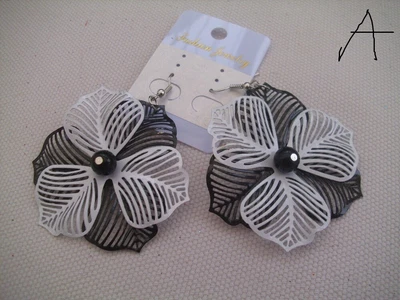 £4.99 • Buy Earrings, 60's Style , Black & White,Various Designs. BN