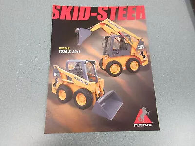 Mustang 2026 2041 Skid Steer Loaders Brochure 4 Page • $20