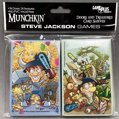 SJG 1st Edition Munchkin Card Game Sleeves - Doors & Treasures (60) SW • $14.88