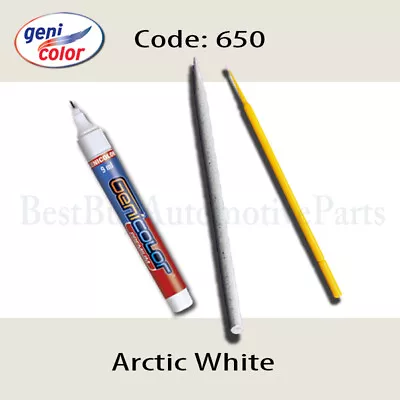 Touch-Up Paint Pen Kit-Mercedes-650-Arctic White-Sanding Stick & Microbrush • $21.99