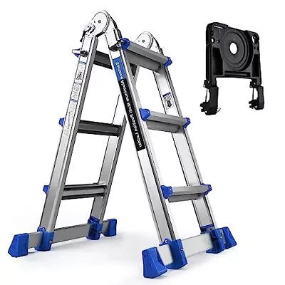  Ladder A Frame 3 Step Extension Ladder 13 Ft Multi Position Ladder 13Ft Blue • $156.64