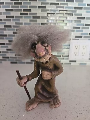Vintage NY Form Troll Doll #113 Norway Torgerson Figure W/Stick And Tag 8  • $40