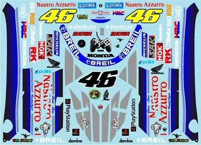 Decals ForTamiya 1/12 Honda NSR500'00 Nastro Azzurro From Japanese • £28.01