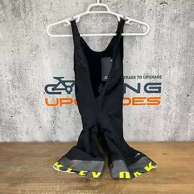 New! Oakley Thermal Bib Short Men's XL Blackout/Hi-Vis Yellow Cycling Bib Shorts • $74.95