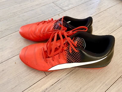 $10 • Buy Puma Evopower 4.3 Red Indoor Soccer Futsal Shoes Boots US 11 12