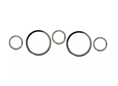 5x Chromring Metal Fiat 124 850 Dino Watch Borelets Chrome Instrument Bezels • $42.47