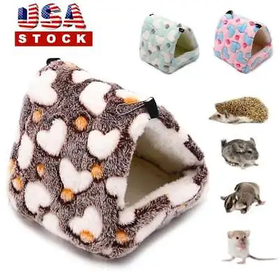 Warm Pet Nest Plush Cage Rabbit Guinea Pig Hamster Sleeping Bed Hut Tent Hammock • $7.18