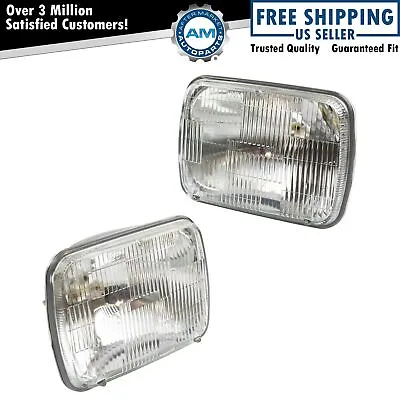Sealed Beam Rectangle Headlight Headlamp Pair For Chevy GMC Ford Toyota • $46.21