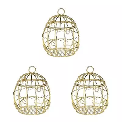 1/2/3 Birdcage Candy Box Romantic Nest Gift Case Art Craft Birdhouse Favor • $14.23