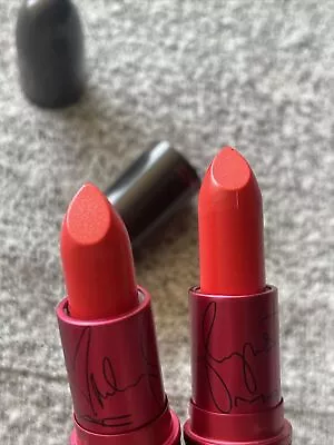 MAC Cosmetics Viva Glam Miley Cyrus 2 Lipstick New No Box 2 Lipsticks Orange Col • $20