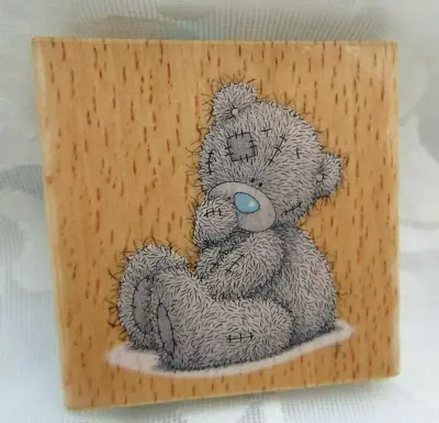 DOCRAFTS~ Me To You Tatty Ted~  Wooden Block Rubber Stamp~ (Sitting  Bear)   • £4.95