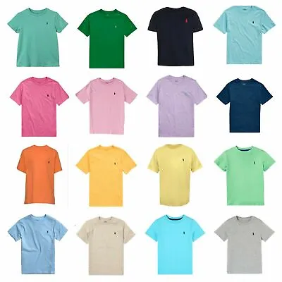 Ralph Lauren Polo Boys T Shirt Top Crew S/S Age 2 - 14 Free UK P&P New Genuine • £12.95