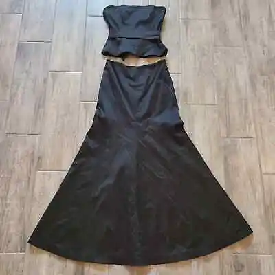 Coast Women's Size UK 10 Two Piece Strapless Top & Maxi Flare Skirt Gown Formal • £41.17