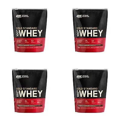 4 Optimum Nutrition Gold Standard 100% Whey Double Rich Chocolate Protein Powder • $89.99