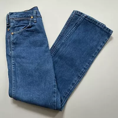 Vintage  Riveted Wrangler Cowboy Cut Jeans 28 X 32 Excellent Condition • $9.99