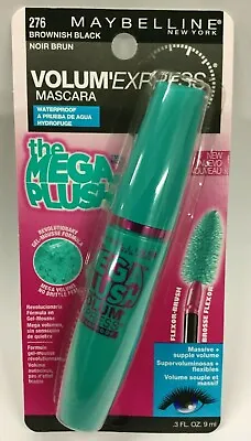 Maybelline The Mega Plush Volume Express Mascara Waterproof #276 Brownish Black • $17.99