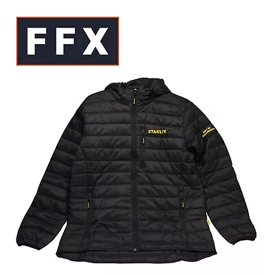 Stanley Scottsboro Insulated Work Hooded Puffa Jacket Coat Black M L XL XXL • £20.50