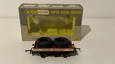 £37.99 • Buy Wrenn W5059 OO Gauge Auto Spares Flat Wagon With Tyres Load Boxed