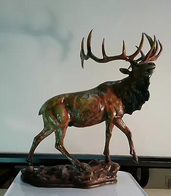 Majesty Elk Metal Sculpture By Mill Creek Studios • $200