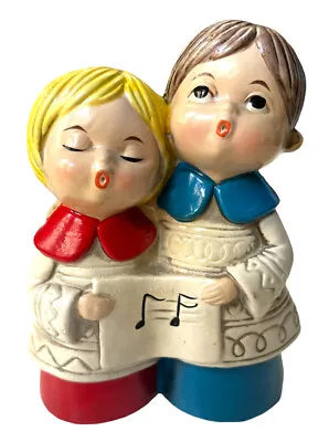Vintage Ceramic Christmas Figurines Carolers Two Girls • $49.99
