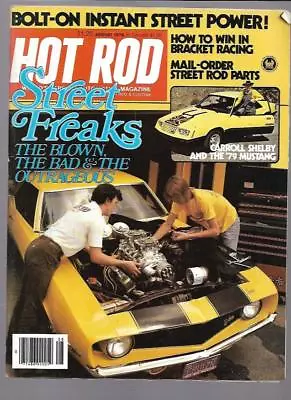 Hot Rod Magazine August 1978- '79 Mustang And Capri Carroll Shelby '55 Vette • $5