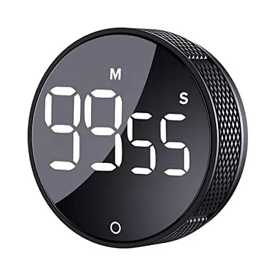 Digital Kitchen Timers Visual Timers Large LED Display Magnetic Black • $27.93