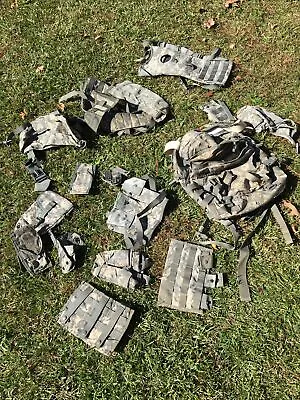 US Army Molle II Rifleman Set 15 Piece Kit ACU Digital Camo.. Free Shipping • $54.99