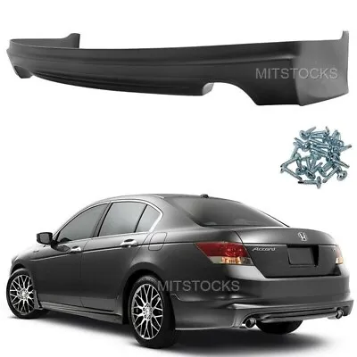 For 08 09 10 2008 2009 2010 Accord Mugen Style ADD-ON Rear Bumper Lip Spoiler PU • $164.88