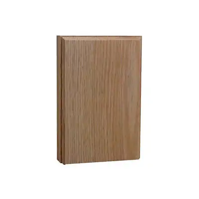 EWAP46 Casing Plinth Block 1  X 4  X 6  Tall Unfinished Solid Hardwood Trim • £13.50