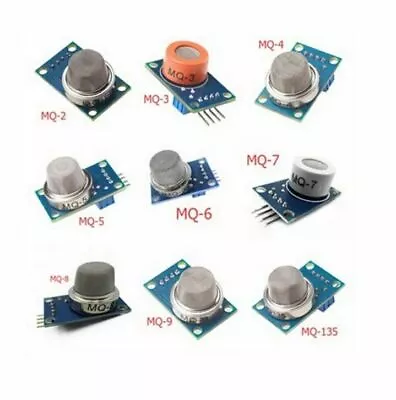 MQ-2 MQ-3 MQ-4 MQ-5 MQ-6 MQ-7 MQ-8 MQ-9 MQ-135 Gas Detection Alarm Sensor Module • $1.10