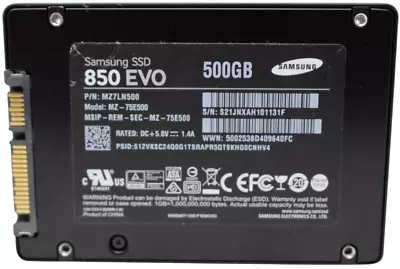 Samsung 850 EVO MZ-75E500 500GB SATA 2.5  88% Health SSD Sold State Drive • £24.99