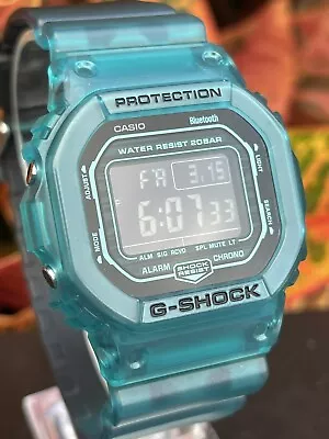 CASIO G-SHOCK DW-B5600G-2JF Blue Black Bluetooth Watch Module 3509 • $99