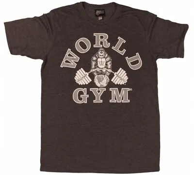 W158 World Gym Muscle Tee Shirt Bodybuilding Training Workout Gym • $19.95