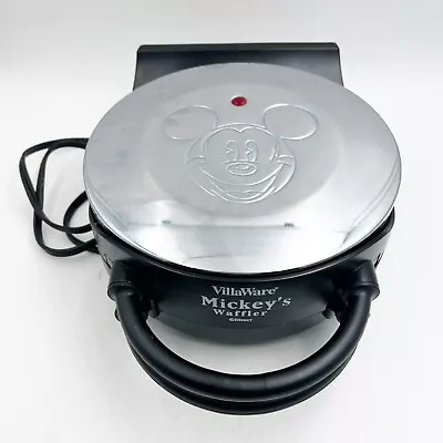 VillaWare Mickey's Waffler Single Waffle Maker Model 5555-01 Works • $45